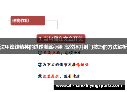 法甲锋线精英的进球训练秘籍 高效提升射门技巧的方法解析