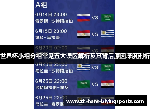 世界杯小组分组常见五大误区解析及其背后原因深度剖析